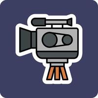 vidéo caméra vecto icône vecteur