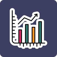 les stocks croissance vecto icône vecteur