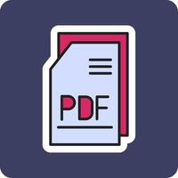 pdf fichier vecto icône vecteur