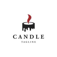 Facile bougie flamme logo modèle conception avec une Créatif et moderne concept. vecteur