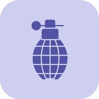 grenade glyphe triton icône vecteur