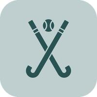 le hockey glyphe triton icône vecteur