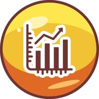 les stocks croissance vecto icône vecteur