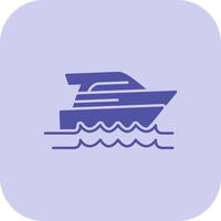 la vitesse bateau glyphe triton icône vecteur