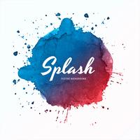 Fond aquarelle élégant splash coloré vecteur