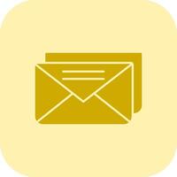email glyphe triton icône vecteur