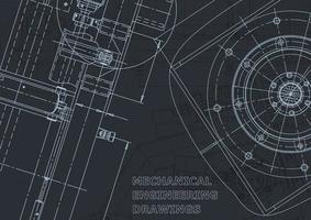 plan. dessins d'ingénierie vectorielle. fabrication d'instruments mécaniques vecteur