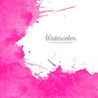 Vecteur abstrait aquarelle rose