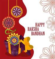célébration de raksha bandhan vecteur