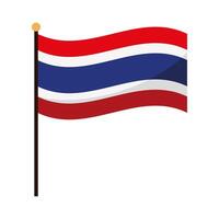 drapeau de la thaïlande vecteur