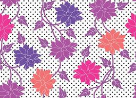 floral fantaisie tisse textile harmonie. vecteur