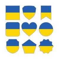 moderne abstrait formes de Ukraine drapeau vecteur conception modèle