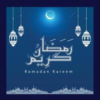 Ramadan kareem arabe calligraphie vecteur art