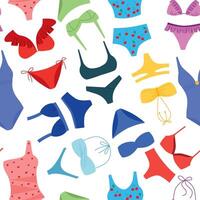 vecteur modèle avec aux femmes maillots de bain