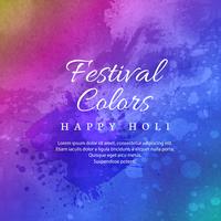 Happy Holi Celebration Festival indien des couleurs vecteur