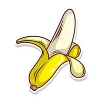 banane griffonnage main dessiner vecteur illustration