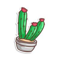 cactus dessin animé griffonnage illustration art vecteur