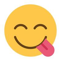 délicieux emojis icône vecteur