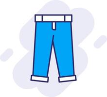 un pantalon ligne rempli arrière-plan icône vecteur