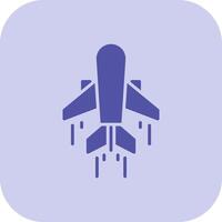 air transport glyphe triton icône vecteur