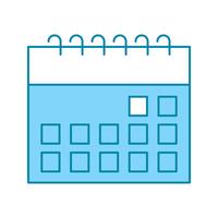 icône de calendrier de vecteur