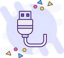 USB nage libre icône vecteur