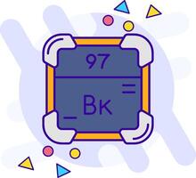 berkelium nage libre icône vecteur