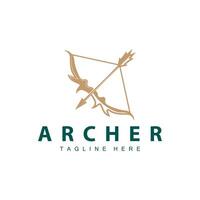 archer logo vecteur ancien conception vieux inspiration archer outil La Flèche modèle marque