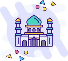 mosquée nage libre icône vecteur