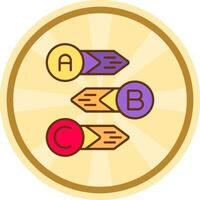 diagramme bande dessinée cercle icône vecteur