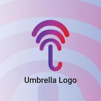 création de logo parapluie vecteur