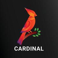 cardinal pente coloré logo vecteur