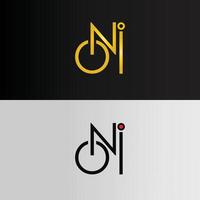 oni logo conception Nouveau concept vecteur