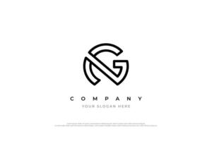 lettre ng logo ou gn logo conception vecteur