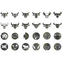 collection de vache logos vecteur