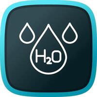 H2O Créatif icône conception vecteur