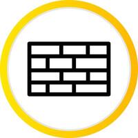 conception d'icône créative de mur de briques vecteur