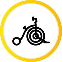 conception d'icône créative de vélo de cirque vecteur
