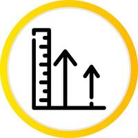 conception d'icône créative de hauteur vecteur