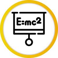 conception d'icône créative de relativité vecteur