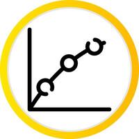 marqué dispersion avec tout droit lignes Créatif icône conception vecteur