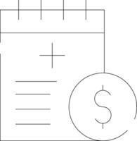 santé Assurance déductible Créatif icône conception vecteur