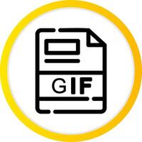 gif Créatif icône conception vecteur