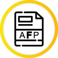 afp Créatif icône conception vecteur