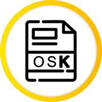 osk Créatif icône conception vecteur