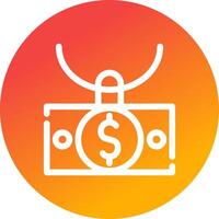 conception d'icône créative de blanchiment d'argent vecteur