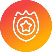 conception d'icône créative insigne de police vecteur