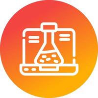 conception d'icône créative de chimie vecteur