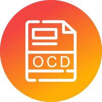 ocd Créatif icône conception vecteur