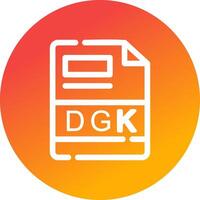 dgk Créatif icône conception vecteur